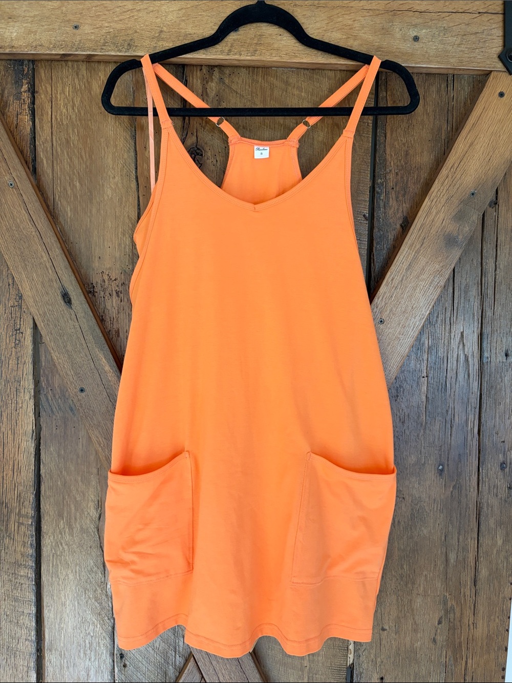Prinbara Size Small Casual Orange Mini Dress